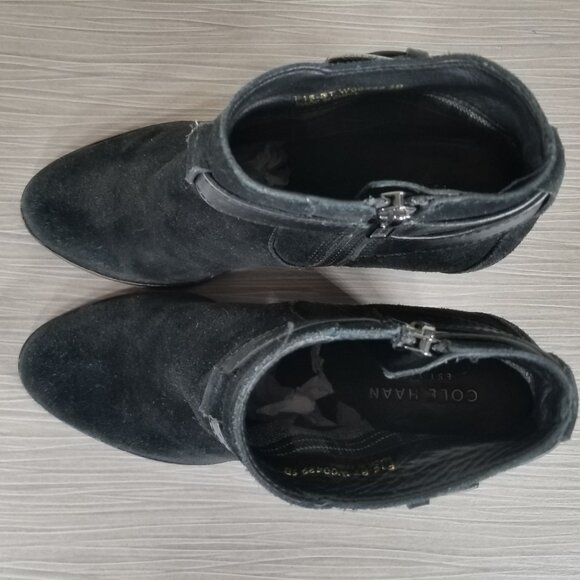 Cole Haan 'Minna' Bootie, Black Suede, Womens Size 5 B - Picture 10 of 12